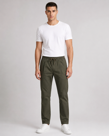 Men’s Olive Green Cargo Pant – Cotton Utility Trousers