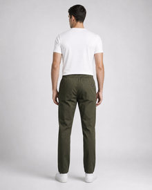 Men’s Olive Green Cargo Pant – Cotton Utility Trousers