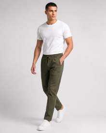 Men’s Olive Green Cargo Pant – Cotton Utility Trousers