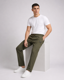 Men’s Olive Green Cargo Pant – Cotton Utility Trousers