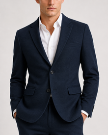 MMASTER Dark Navy Blazer front detail