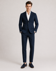 MMASTER Dark Navy Blazer full front view