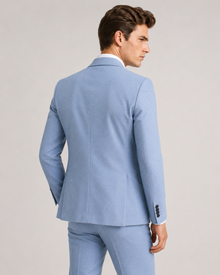 MMASTER men's light blue blazer back view