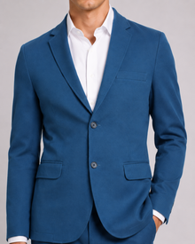 MMASTER Lightweight Blue Blazer front detail