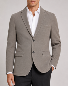MMASTER Lightweight Taupe Blazer front detail