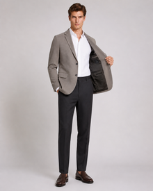 MMASTER Lightweight Taupe Blazer inner lining view