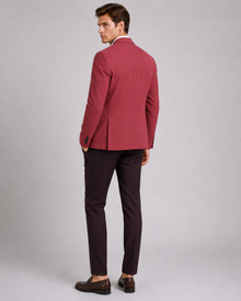 MMASTER men's rose red blazer back full view